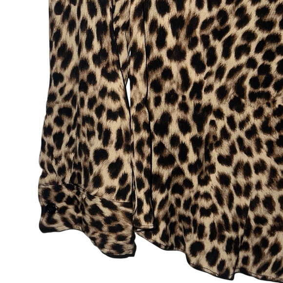 Zara Leopard Print Button Down Shirt - Picture 3 of 15